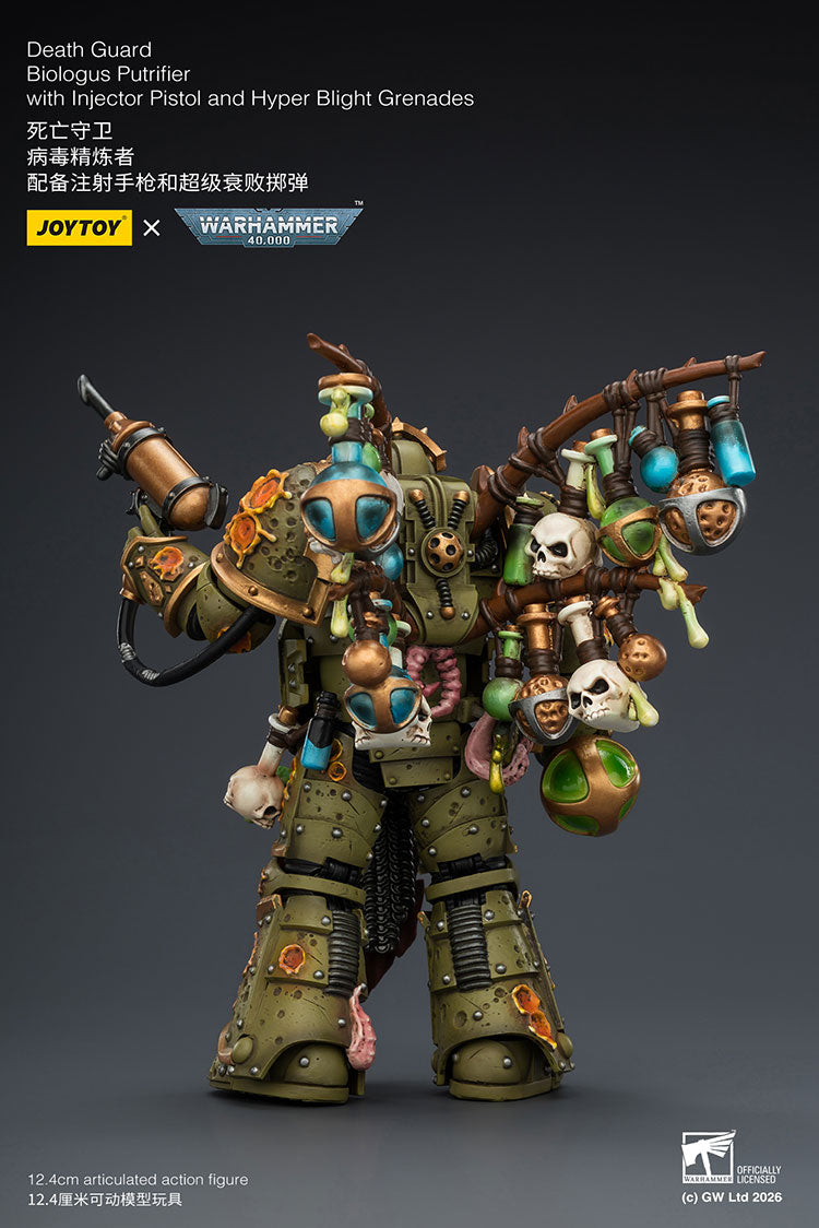 Joytoy 1/18 Warhammer 40k Death Guard Biologus Putrifier