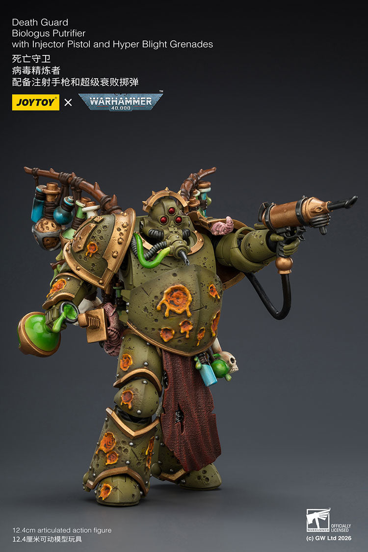 Joytoy 1/18 Warhammer 40k Death Guard Biologus Putrifier