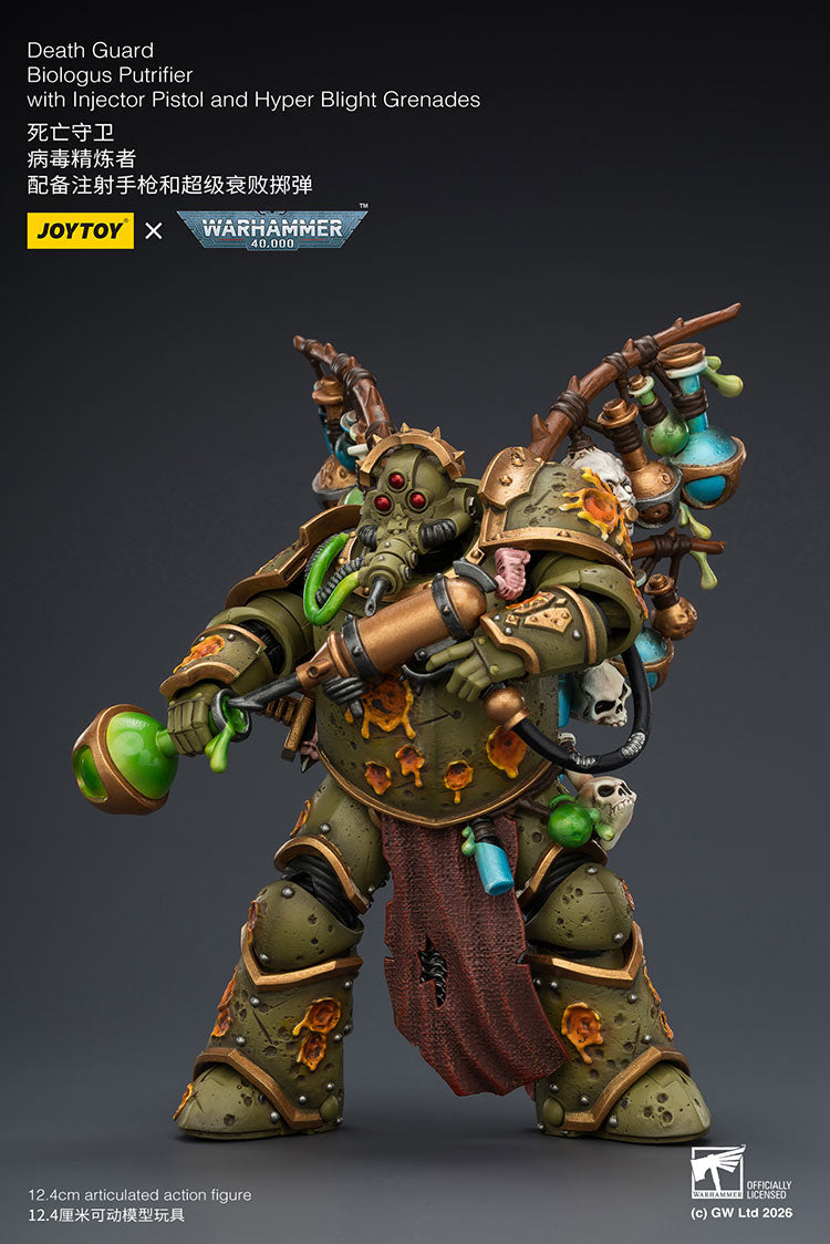 Joytoy 1/18 Warhammer 40k Death Guard Biologus Putrifier
