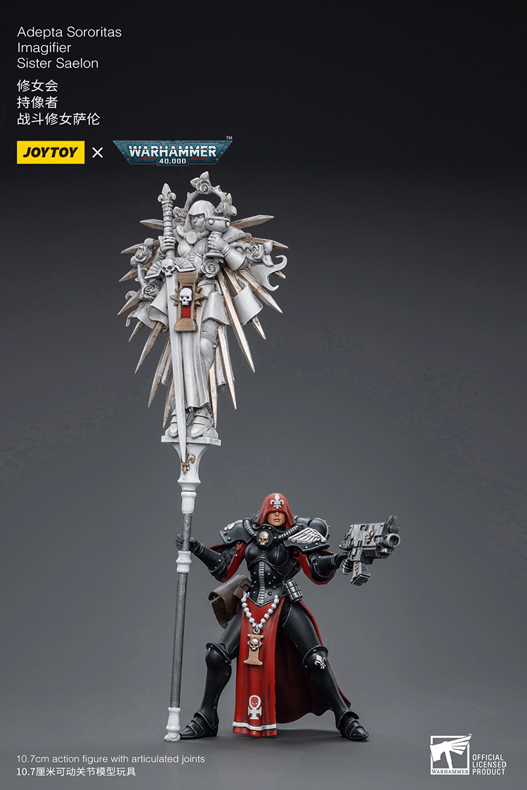 Joytoy 1/18 Warhammer 40k Adepta Sororitas Imagifier Sister Saelon