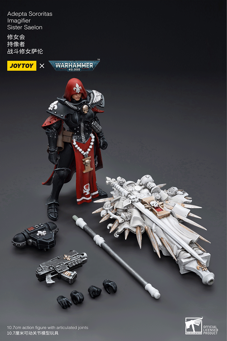Joytoy 1/18 Warhammer 40k Adepta Sororitas Imagifier Sister Saelon
