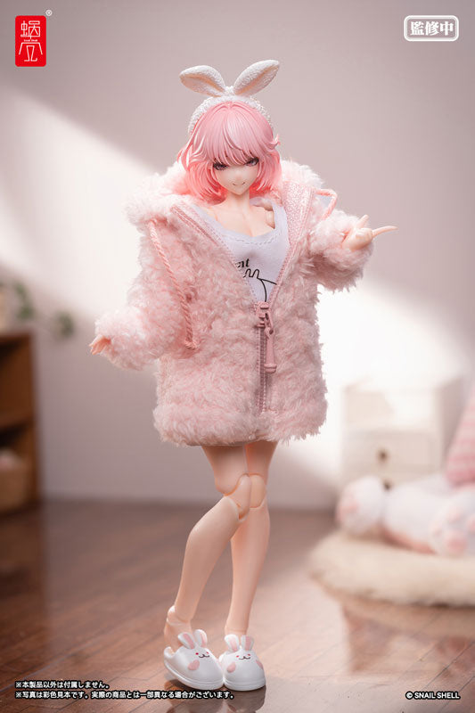 Snail Shell 1/12 Aileen Loungewear with Pink Plush Coat