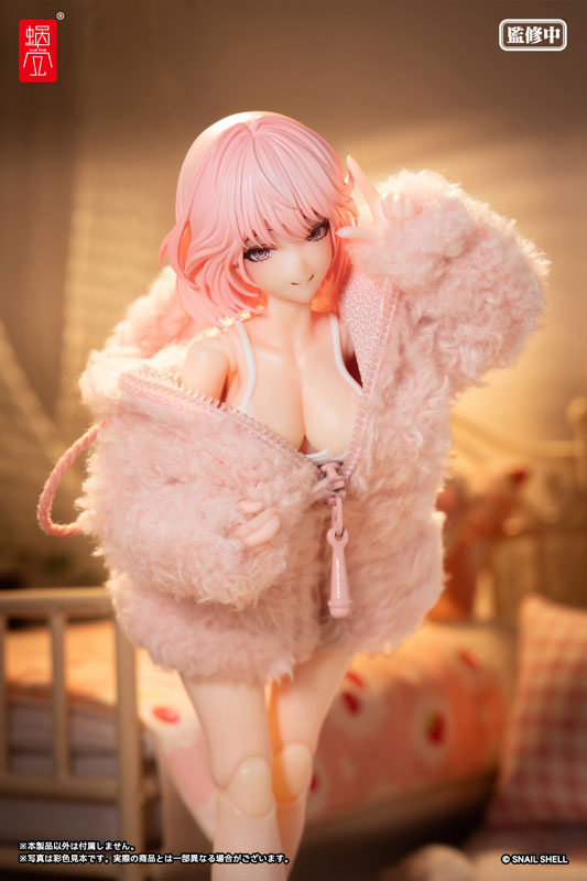 Snail Shell 1/12 Aileen Loungewear with Pink Plush Coat