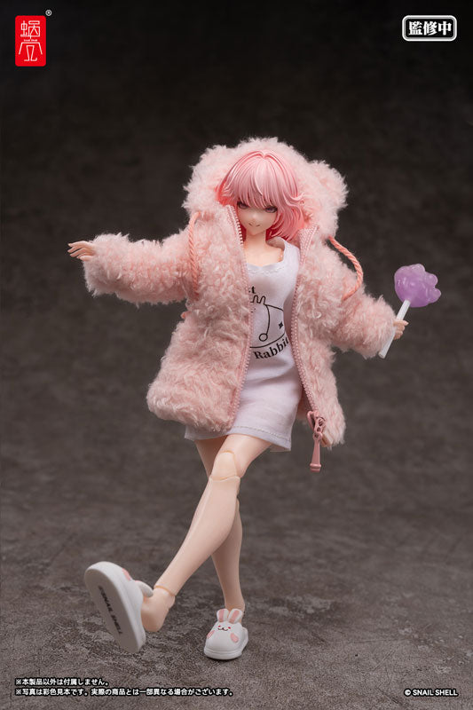 Snail Shell 1/12 Aileen Loungewear with Pink Plush Coat