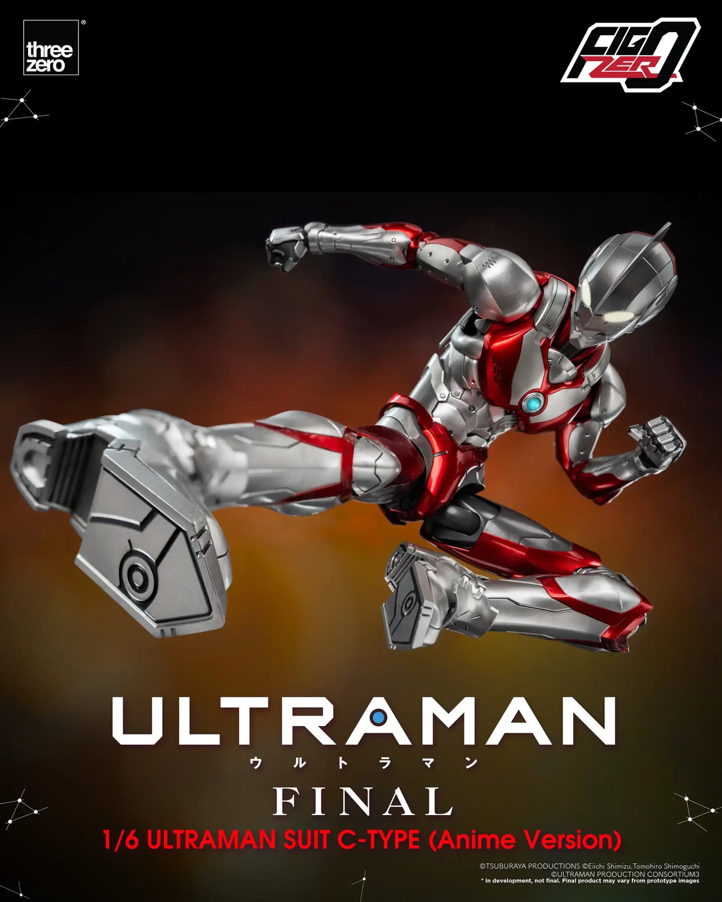 Threezero FigZero 1/6 Ultraman - Ultraman C-Type (Anime Version)