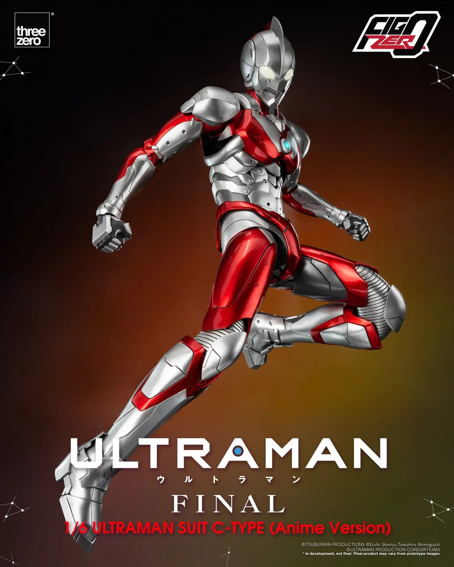Threezero FigZero 1/6 Ultraman - Ultraman C-Type (Anime Version)