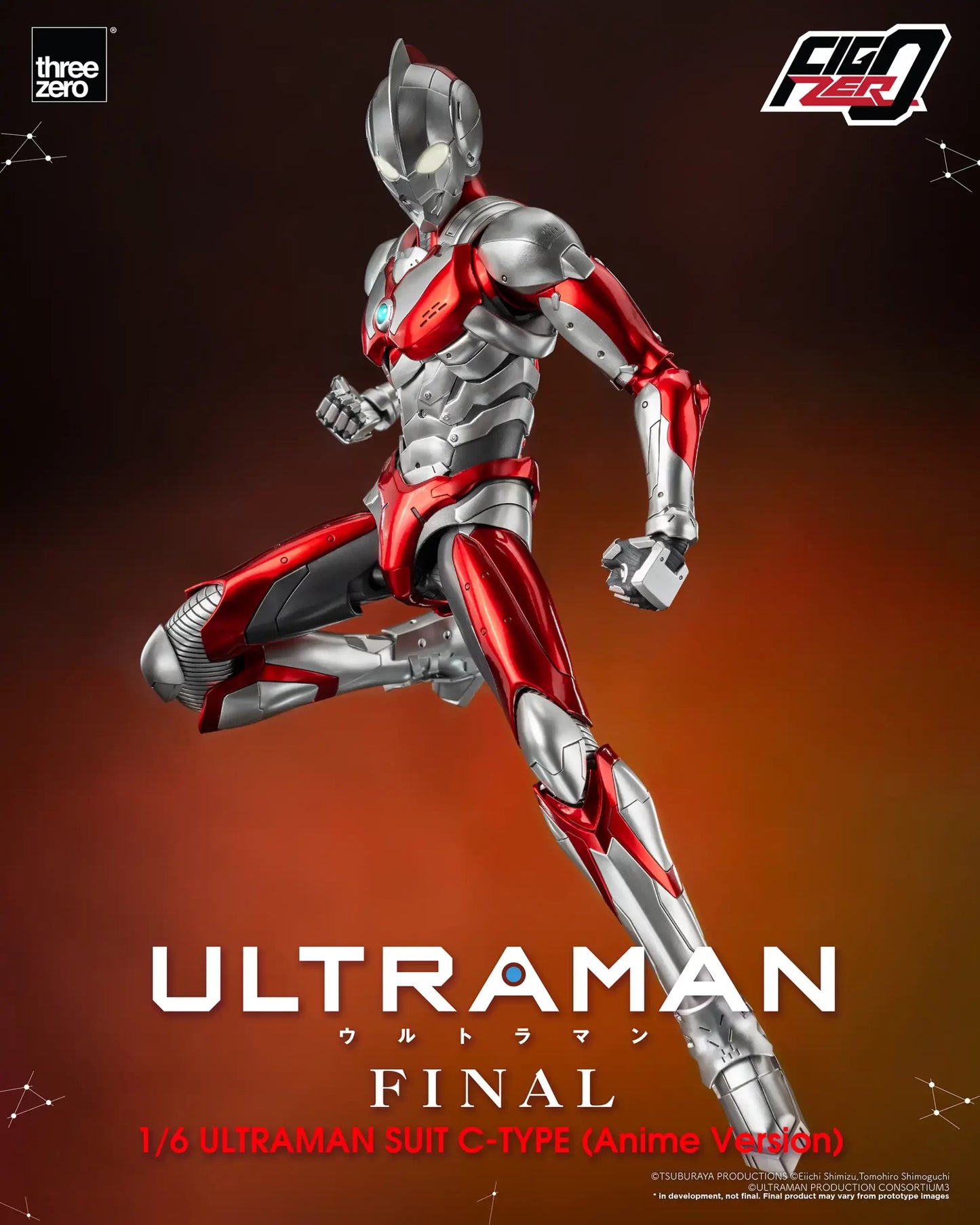 Threezero FigZero 1/6 Ultraman - Ultraman C-Type (Anime Version)