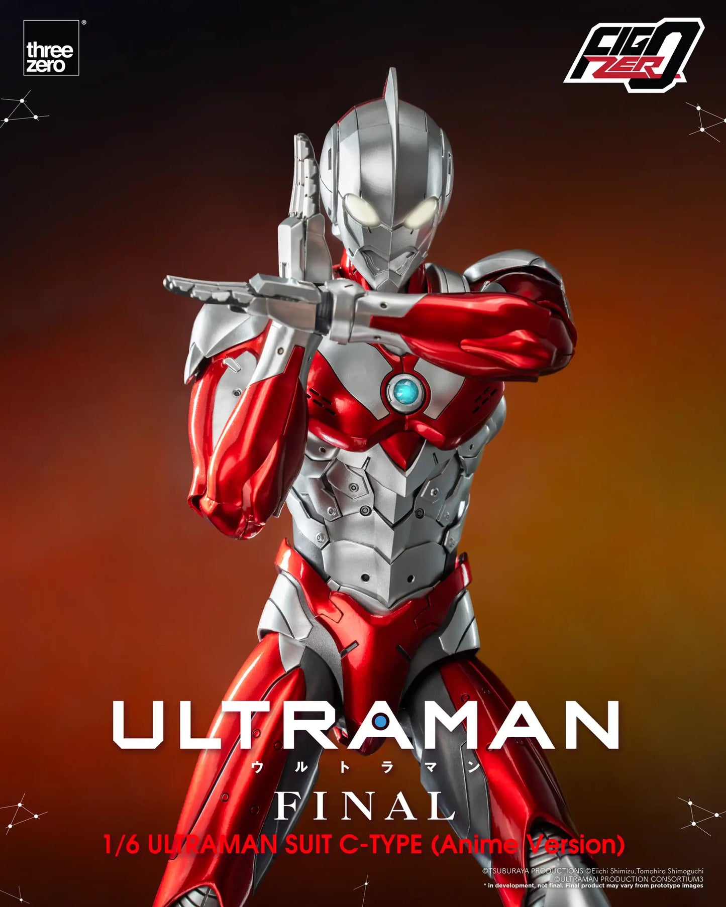 Threezero FigZero 1/6 Ultraman - Ultraman C-Type (Anime Version)