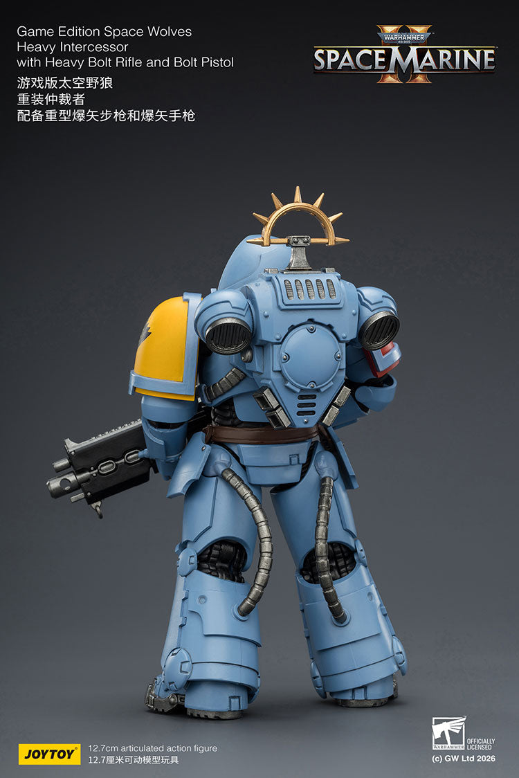 Joytoy 1/18 Warhammer Space Marine 2 Space Wolves Heavy Intercessor with Heavy Bolt Rifle and Bolt Pistol