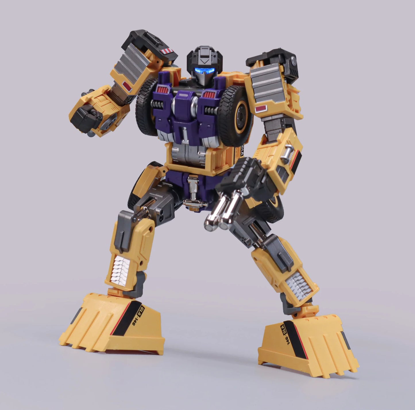 Mecha Invation GLA-01 Titan of Creation Devastator Yellow Edition Set