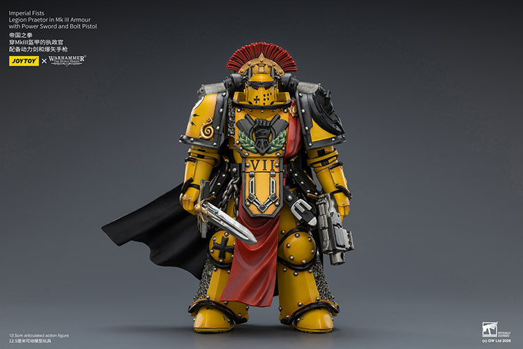 Joytoy 1/18 Warhammer The Horus Heresy Imperial Fists Legion Praetor in Mk III Armour