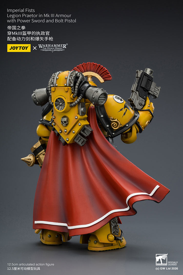 Joytoy 1/18 Warhammer The Horus Heresy Imperial Fists Legion Praetor in Mk III Armour