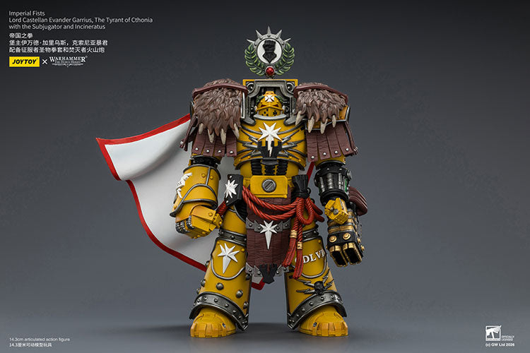 Joytoy 1/18 Warhammer The Horus Heresy Imperial Fists Lord Castellan Evander Garrius
