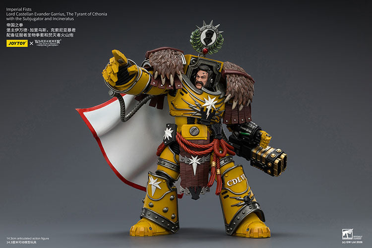 Joytoy 1/18 Warhammer The Horus Heresy Imperial Fists Lord Castellan Evander Garrius