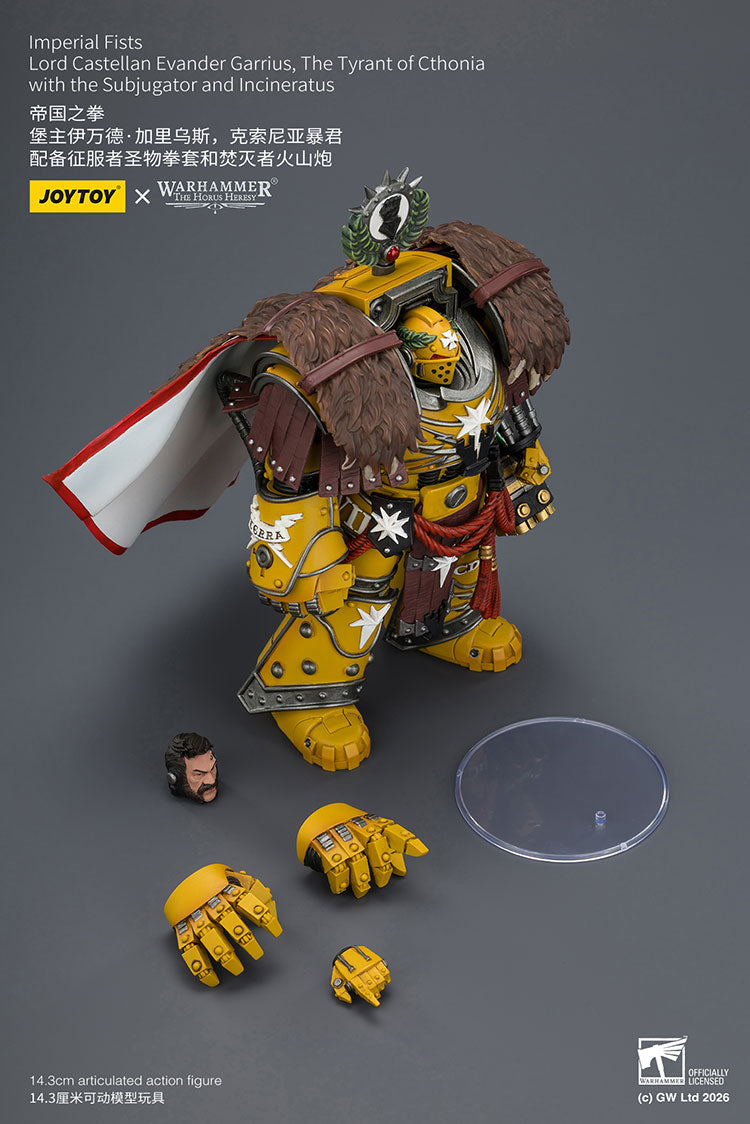 Joytoy 1/18 Warhammer The Horus Heresy Imperial Fists Lord Castellan Evander Garrius