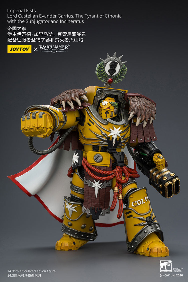Joytoy 1/18 Warhammer The Horus Heresy Imperial Fists Lord Castellan Evander Garrius