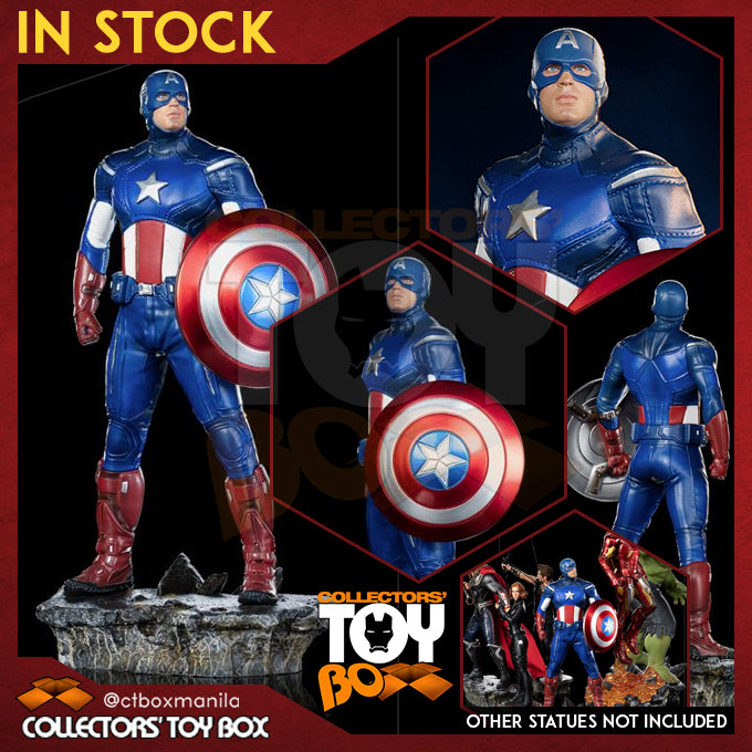 Iron Studios Art Scale 1/10 Marvel The Infinity Saga Captain America Battle of New York
