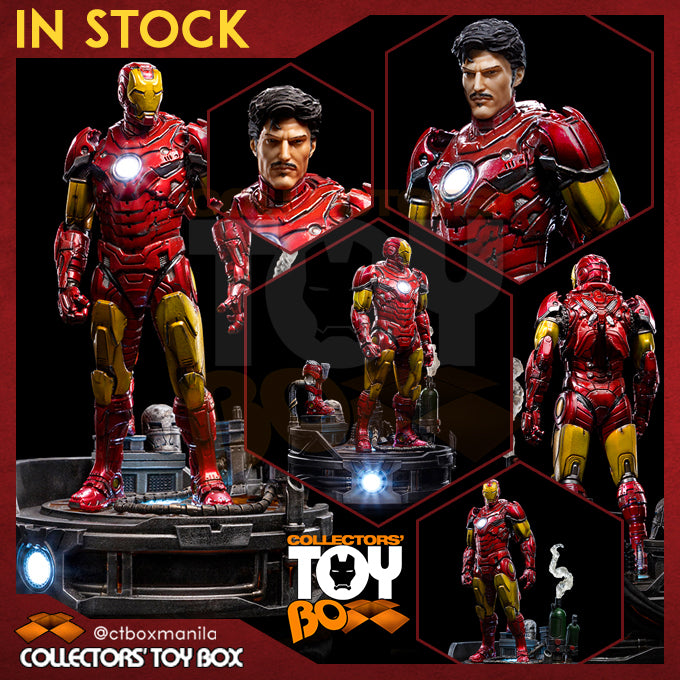 Toy Box Unleashed Iron Studios Art Scale 1/10 Marvel Comics Iron Man Unleashed [Deluxe ...