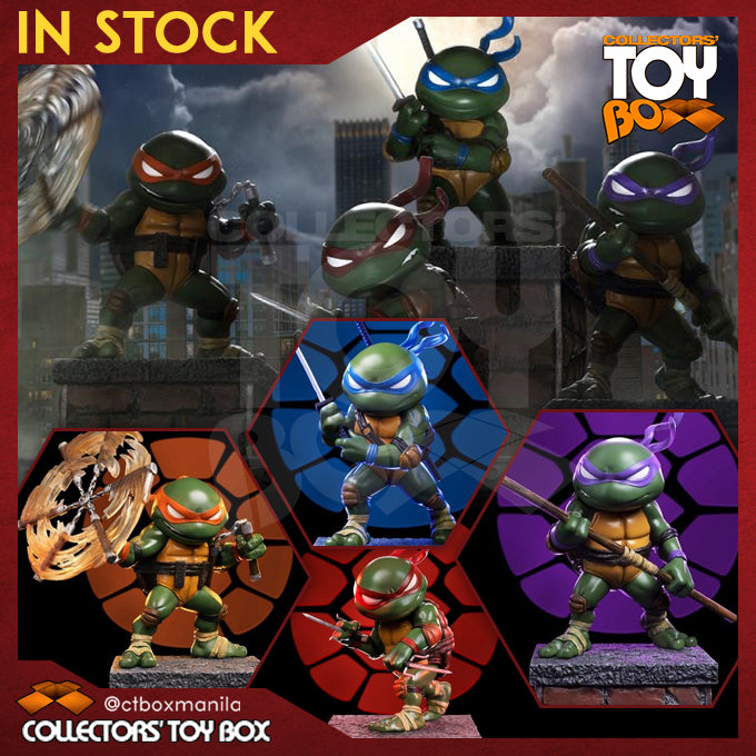 Iron Studios Mini Co Nickelodeon Teenage Mutant Ninja Turtles (Michelangelo, Leonardo, Donatello, Raphael) [SDCC PX]