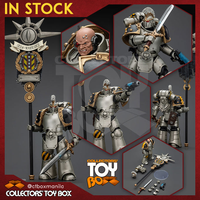 Joytoy 1/18 Warhammer The Horus Heresy Iron Warriors - Command Squad Chosen with Legion Standard