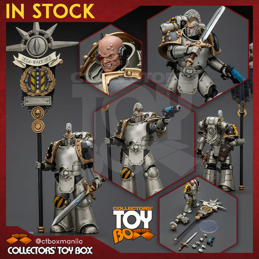 Joytoy 1/18 Warhammer The Horus Heresy Iron Warriors - Command Squad Chosen with Legion Standard