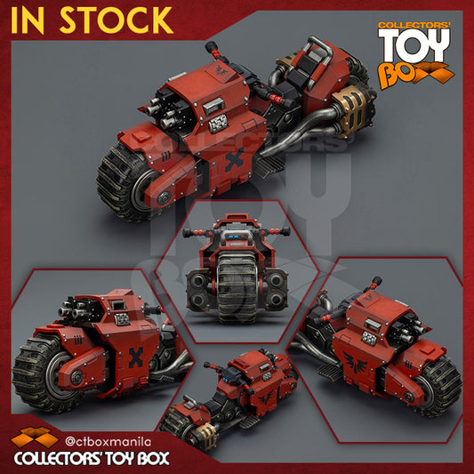 Joytoy 1/18 Warhammer 40K Blood Angels Raider Pattern Combat Bike with Twin Linked Bolt Rifles