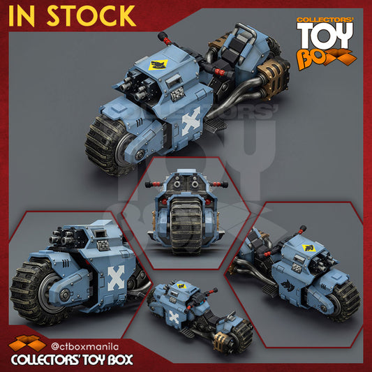 Joytoy 1/18 Warhammer 40K Space Wolves Raider Pattern Combat Bike with Twin Linked Bolt Rifles