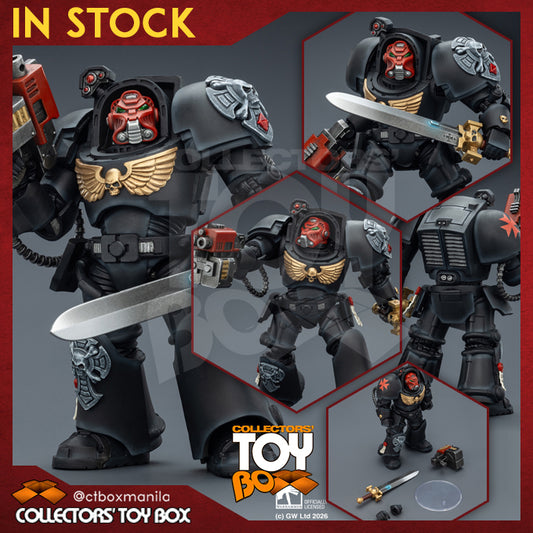 Joytoy 1/18 Warhammer 40k Black Templars Terminator 1 with Power Sword and Storm Bolter
