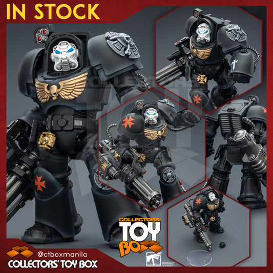 Joytoy 1/18 Warhammer 40k Black Templars Terminator 3 with Power Fist and Assault Cannon