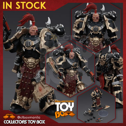 Joytoy 1/18 Warhammer 40k Chaos Space Marines Black Legion - Chosen with Plasma Pistol and Power Axe