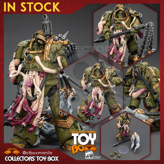 Joytoy 1/18 Warhammer 40k Death Guard Blightlord Terminator 2 with Flail of Corruption