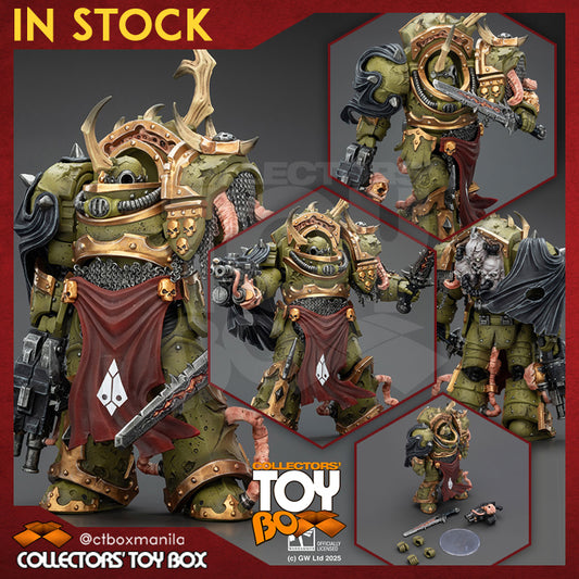 Joytoy 1/18 Warhammer 40k Death Guard Blightlord Terminator 3 with Combi-bolter and Bubotic Blade
