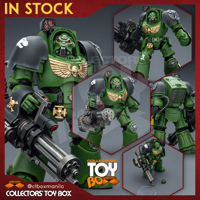 Joytoy 1/18 Warhammer 40k Salamanders Terminator 3 with Power Fist and Assault Cannon