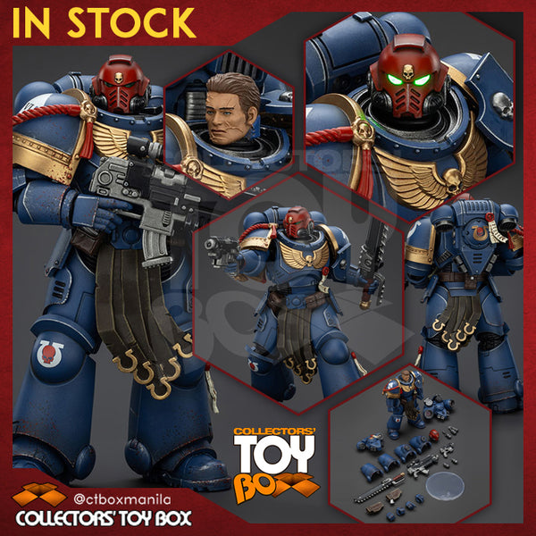 JOYTOY Warhammer 40K Ultramarines Sergente Gadriel - Action Figure 1/18 Collector's Edition, 12,7 Cm, Con Effetti Battaglia E Occhi Luminosi - 2