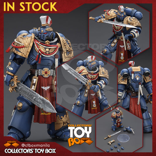 Joytoy 1/18 Warhammer 40k Space Marine Ultramarines - Relic Primus Armour with Plasma Pistol and Combat Blade