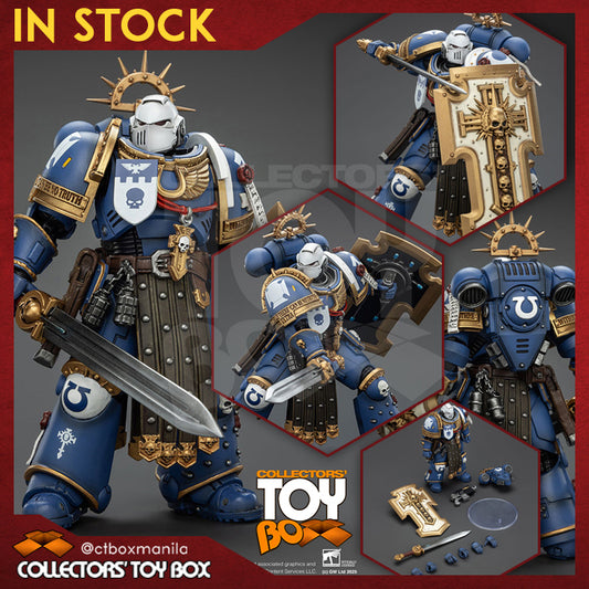 Joytoy 1/18 Warhammer 40k Ultramarines - Torvald with Power Sword, Stormshield and Bolt Pistol