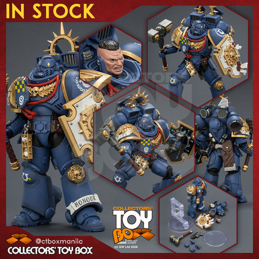 Joytoy 1/18 Warhammer 40k Ultramarines Captain with Jump Pack and Relic Shield