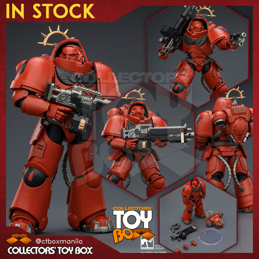 Joytoy 1/18 Warhammer Space Marine 2 Blood Angels Heavy Intercessor with Heavy Bolt Rifle and Bolt Pistol