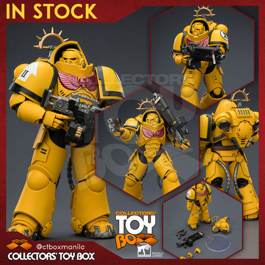 Joytoy 1/18 Warhammer Space Marine 2 Imperial Fists Heavy Intercessor with Heavy Bolt Rifle and Bolt Pistol