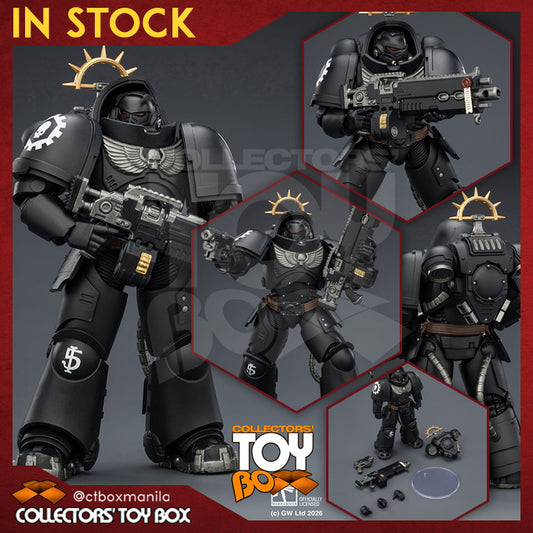 Joytoy 1/18 Warhammer Space Marine 2 Iron Hands Heavy Intercessor with Heavy Bolt Rifle and Bolt Pistol