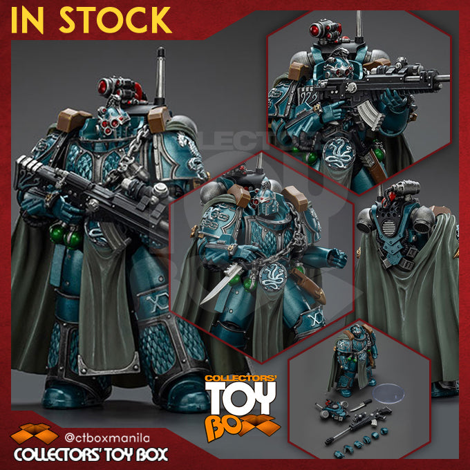 Joytoy 1/18 Warhammer The Horus Heresy Alpha Legion - Exodus 'The One who is Many’ With Sniper Rifle And Power Dagger