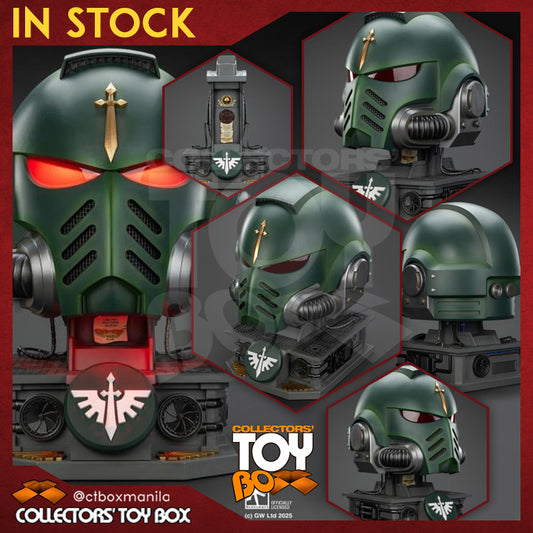Joytoy 1/18 Warhammer 40k Dark Angels MkX Helmet & Display Stand