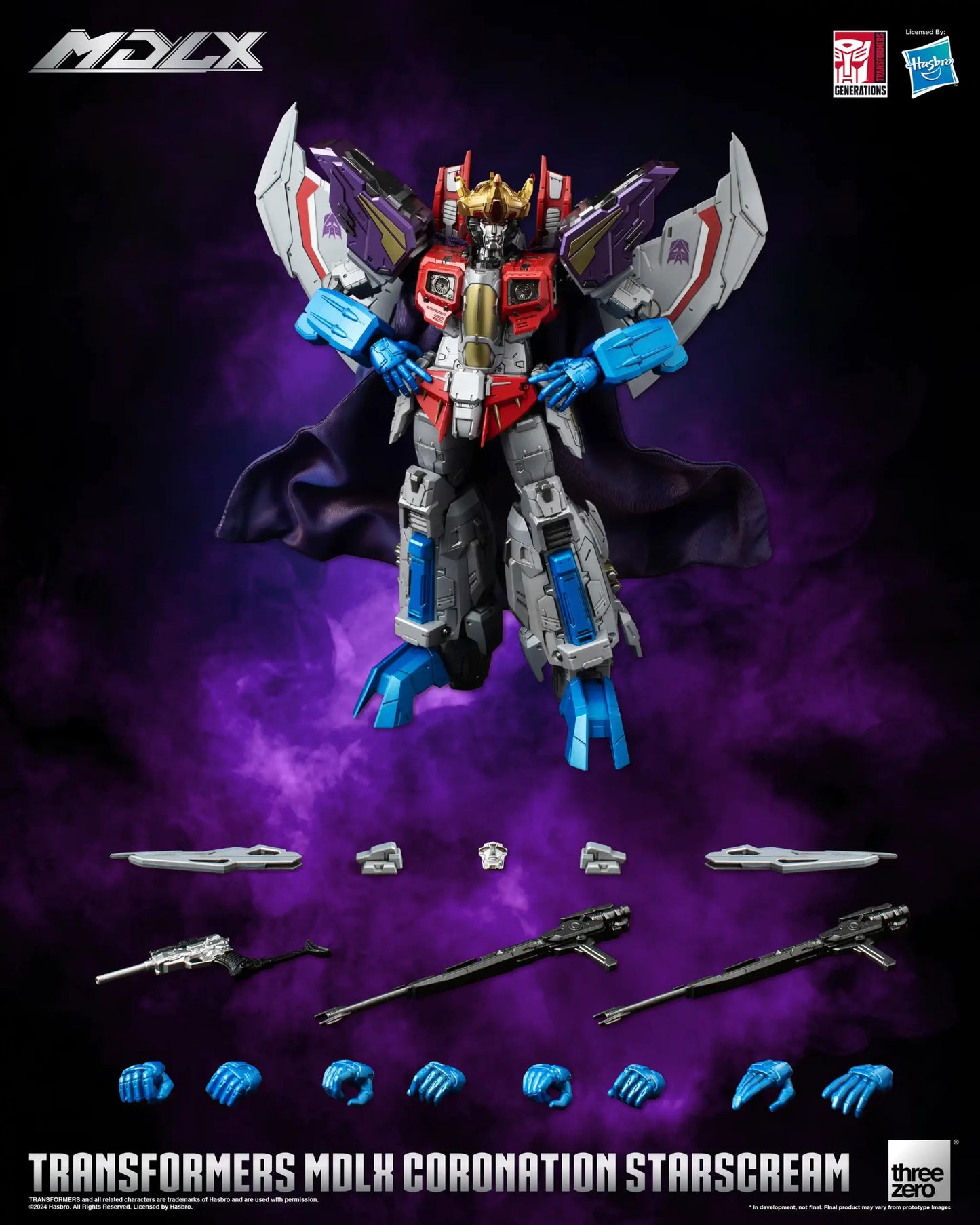 Threezero MDLX Transformers Starscream Coronation Verison