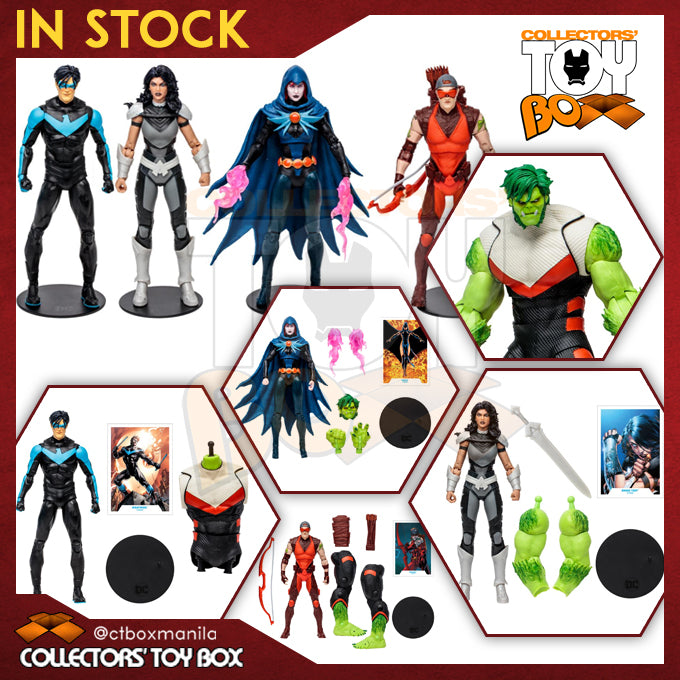 [BUNDLE] McFarlane Toys DC Multiverse Titans Set (Beast Boy Build-A) 5 Figures