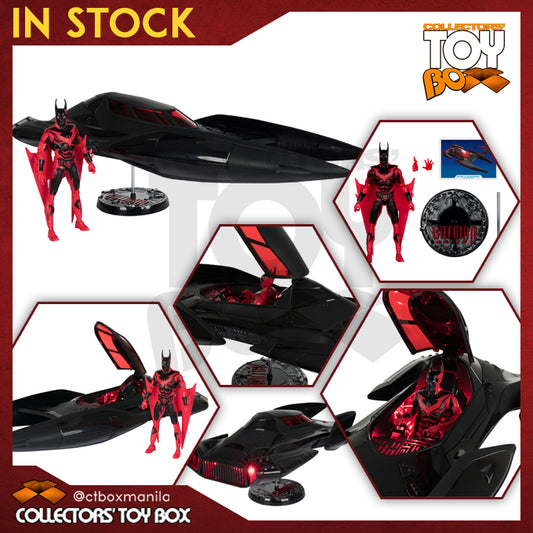 McFarlane Toys DC Batman Beyond Batman and Batmobile with Lights and Sounds Gold Label