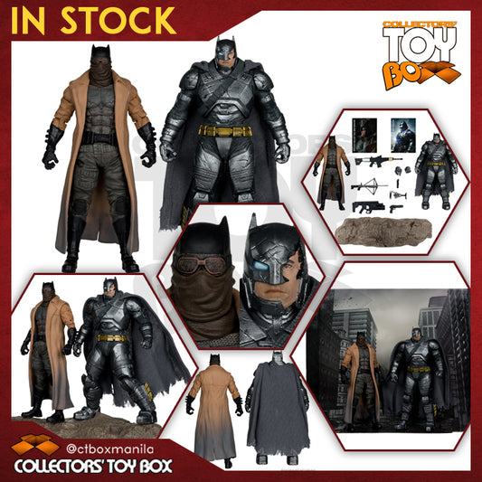 McFarlane Toys DC Batman V Superman Dawn of Justice - Batman (Knightmare) & Batman (Armor Suit) [Gold Label]