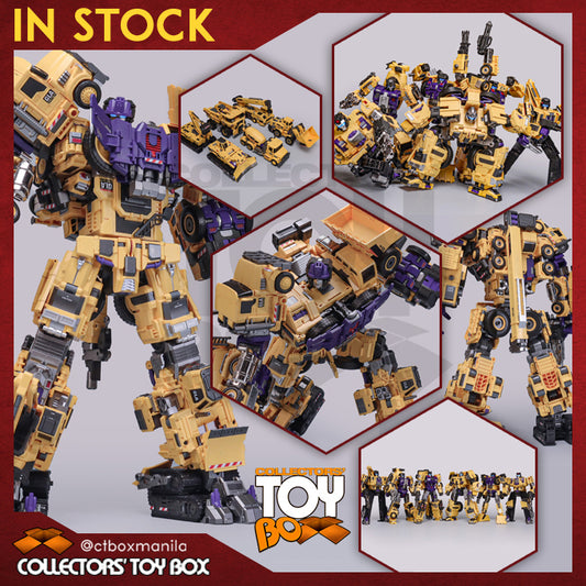 Mecha Invation GLA-01 Titan of Creation Devastator Yellow Edition Set