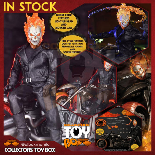 Mezco One:12 Collective Marvel Ghost Rider & Hellcycle Set