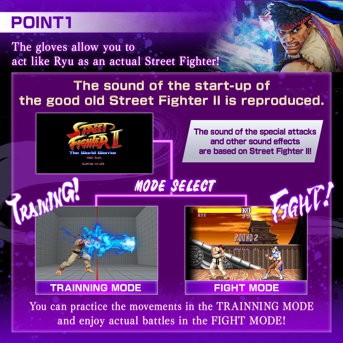 Super Complete Selection Games Street Fighter - Ryu Hadouken Gloves