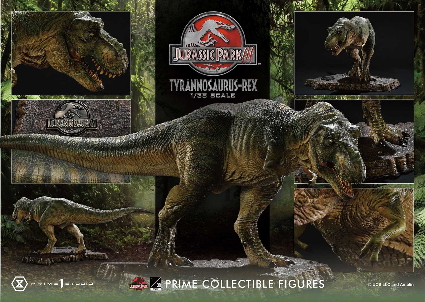 Prime 1 Studio 1/38 Jurassic Park III Tyrannosaurus Rex